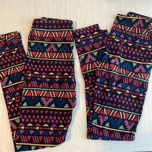 Pair of leggings! Perfect for twins!! Tween size